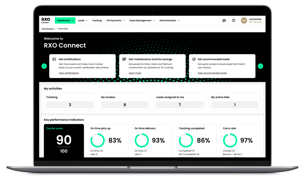 RXO_Connect_Carrier_Dashboard