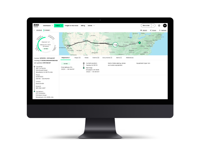 RXO-Connect-Customer-Screen